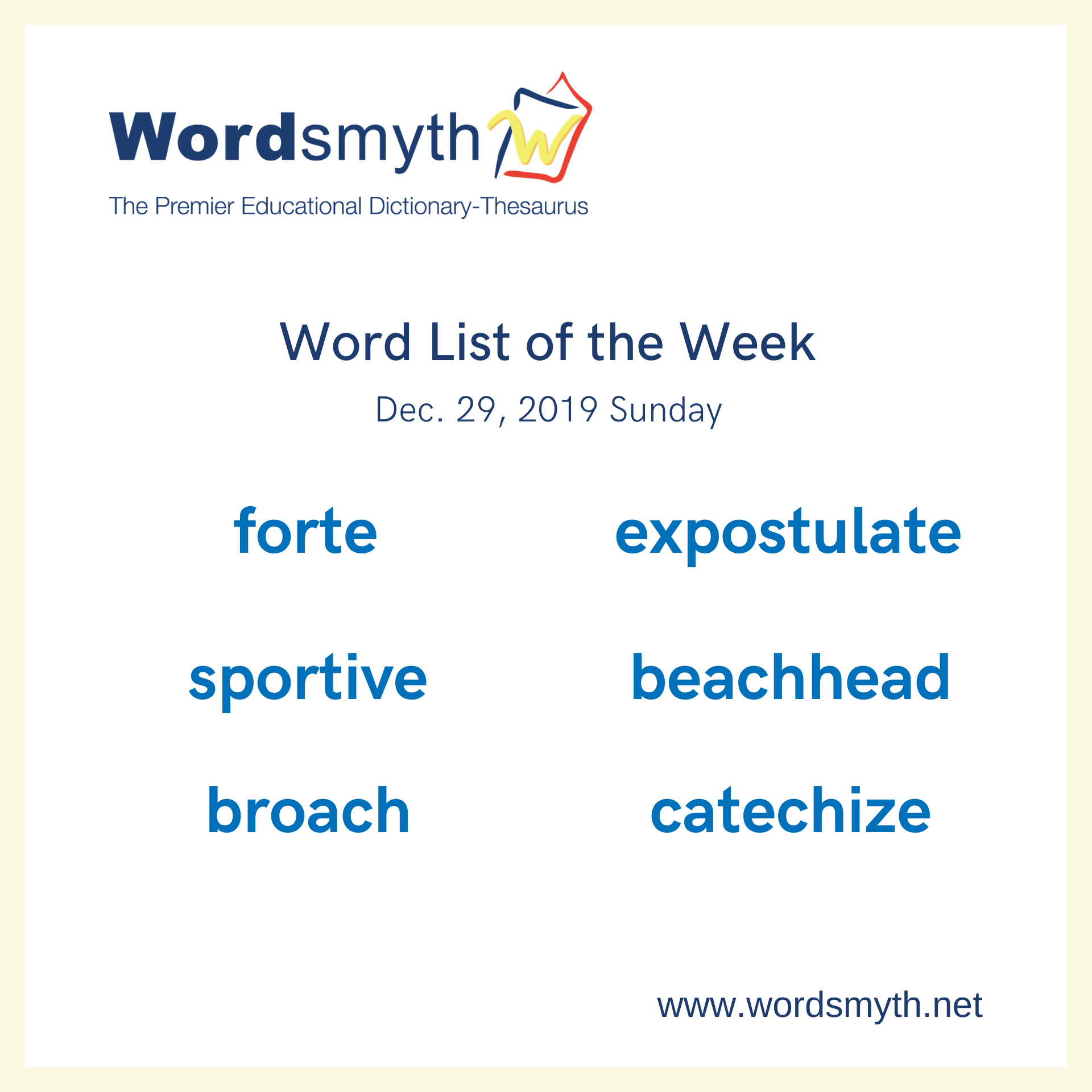 word of the week